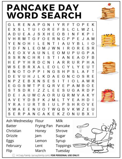 word search of the day printable